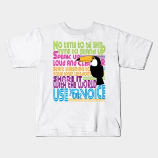 TUCAN speaks loud and clear Kids T-Shirt